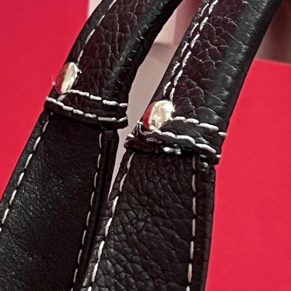 Coach Soft Black Leather Shoulder Bag